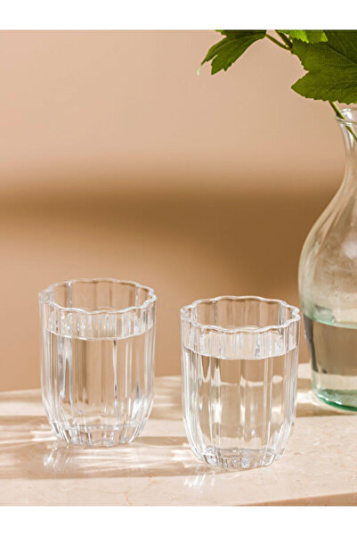 LC Waikiki Rmz Gi̇yi̇m Farki̇lya Glass Water Cup Set of 2 300 ml