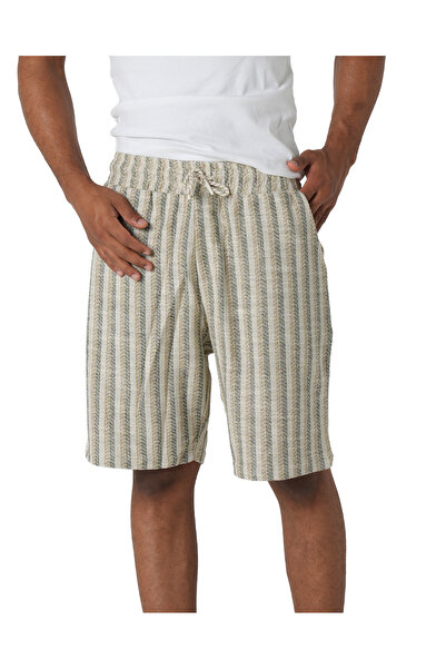 hendam Men's striped shorts, comfortable, with an elastic waistband