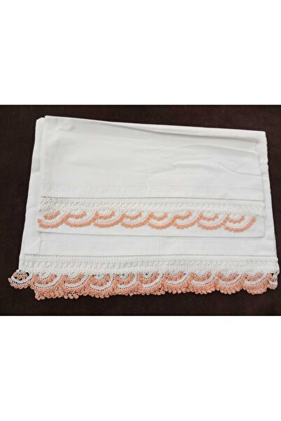 MOR TIRTIL Handcrafted Lace Embroidered Single Bed Sheet and Pillowcase Set, ...