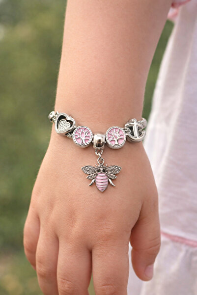 MakeWell Mixed Figured Starfish Charm Girl's Bracelet – Silver Color Summer T...