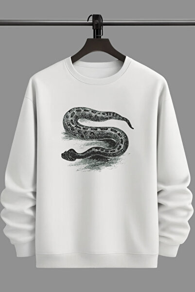 Flaubert Oversize Pattern Back Printed Unisex Sweatshirt 3 Threads