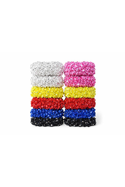 NO NAME Glittery multicolor hair rubber