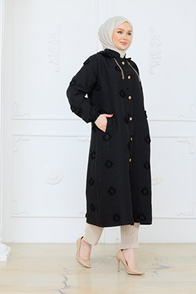 Pamuk Butik Women's Fringed Plus Size Quilted Cap