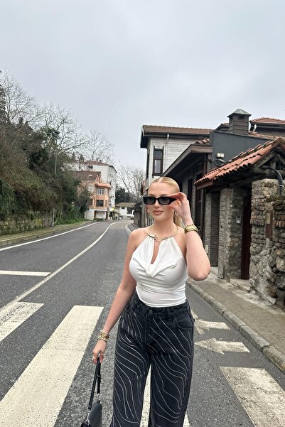 lizge giyim ACCESSORY DETAILED BLUZ