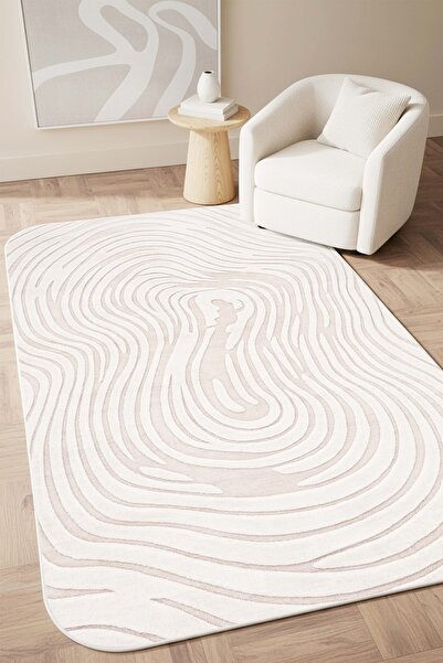 West Home Makinede Yıkanabilir Kaymaz Taban Leke Tutmaz Dijital Salon Halısı ...