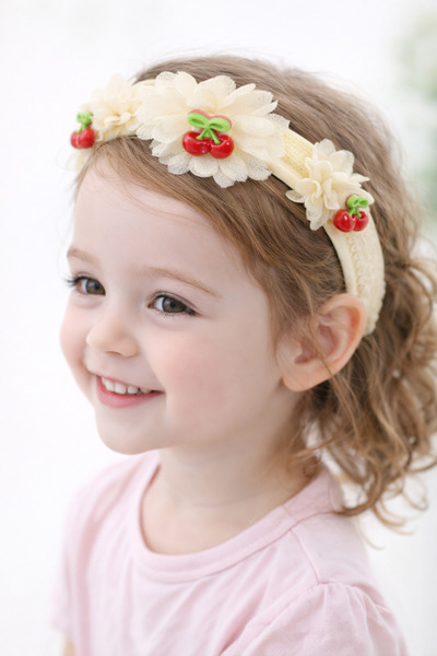 MakeWell تاج فتاة مزين بزهور الكرز من رينجاريك - تاج أرجواني، إكسسوار لعيد ال...