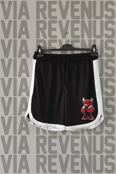 Vordevia Bull Gym Printed Custom Jersey Training Shorts with Piping Detail
