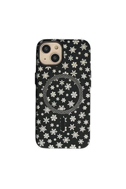 GNGMobil حافظة هاتف بنمط ندفة الثلج متوافقة مع iPhone 13 وiPhone 14