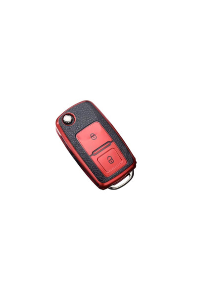 VW 2 Button Key Cover for Golf 4 MK4 Seat Altea Alhambra Ibiza Polo Transport...