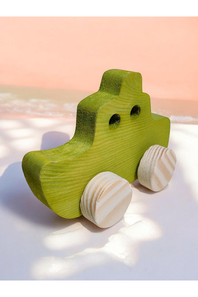 websunday Wooden Toy Ship Natural Handmade Toy