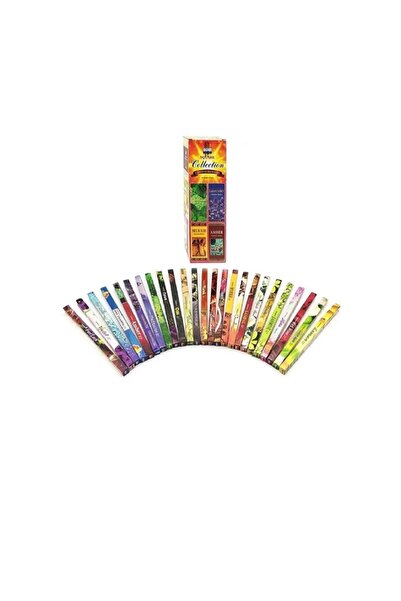 Darshan Incense Çubuk Tütsü Seti 25 Çeşit İçerisinde 6 adet olan 25 Çeşit Karışık Çubuk Tütsü