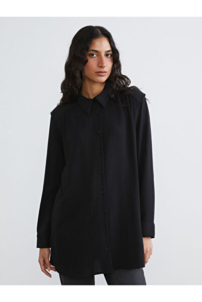 LC Waikiki Rmz Gi̇yi̇m Farkiyla Drawstring Loose Fit Women's Shirt Tunic