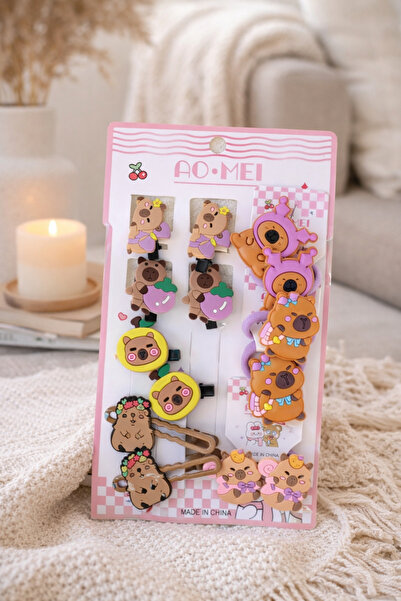 NOT GUILTY Set Capibara pentru copii și bebeluși cu cataramă, elastic și clește