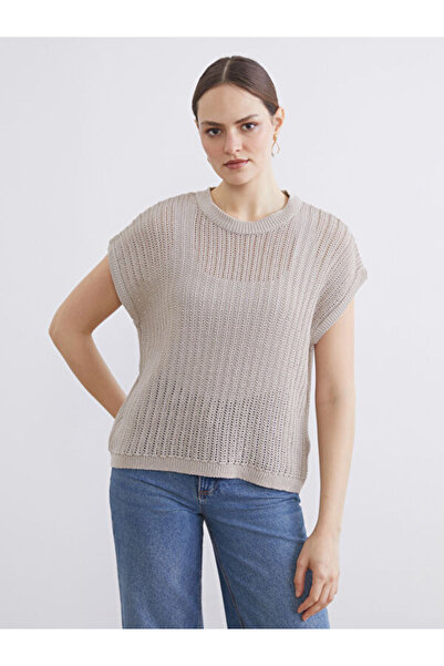 LC Waikiki Sparkling Choices from Shining Store Zero Roba Collar Openwork Wom...