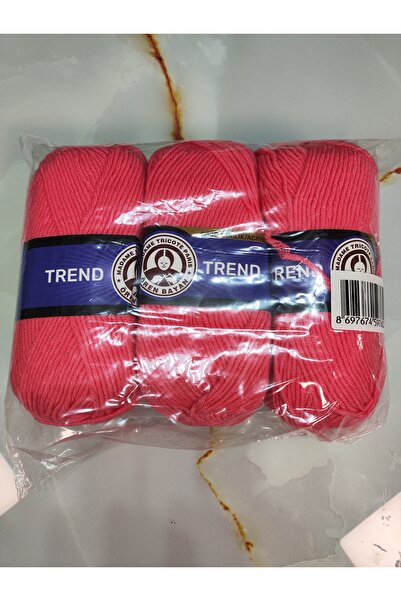 Ören Bayan TREND Nar Çiçeği El Örgü İpi (3 Adet) - Renk: 146