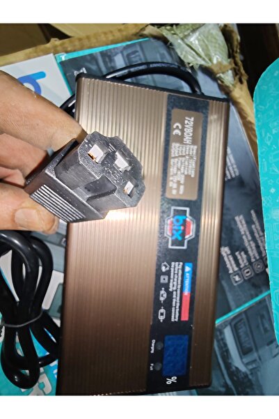 Bix 3 teker kasalı 72V 80 AMPER ŞARJ ALETİ DİJİTAL OTOMATİK DEVRE KESİCİLİ ME...