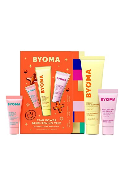 BYOMA مجموعة العناية بالبشرة ستار باور الثلاثية لتفتيح البشرة