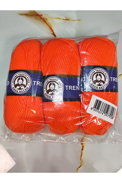 Ören Bayan TREND Portakal El Örgü İpi (3 Adet) - Renk: 147