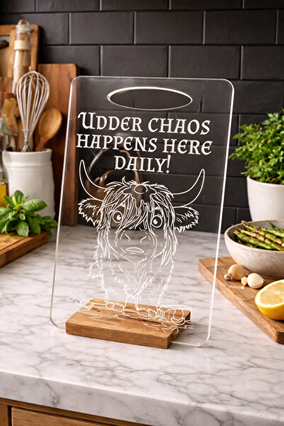 Acrylic Pleksi Kesme Tahtası Cutting Board