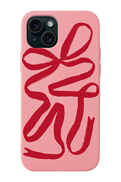 shoptocase iPhone 13 Compatible Gift Ribbon Patterned Suede Inside Launch Pho...