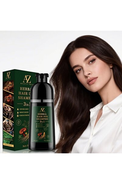 azbeautyskin Șampon pentru vopsirea părului șaten închis