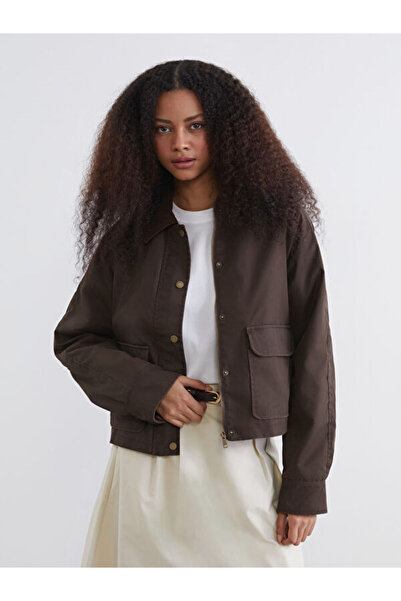 LC Waikiki Sparkling Choices Velvet Roba Collar Women's Jacket from Shining S...