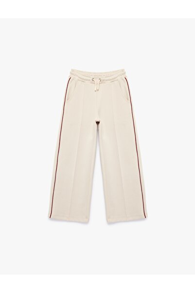 Koton Girl's Canvas Trousers 6Skg40078Ak Beige