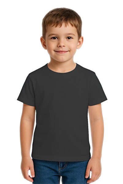 SEDİRLİ Унисекс детска тениска в едноцветен цвят, изработена от памучен джърси