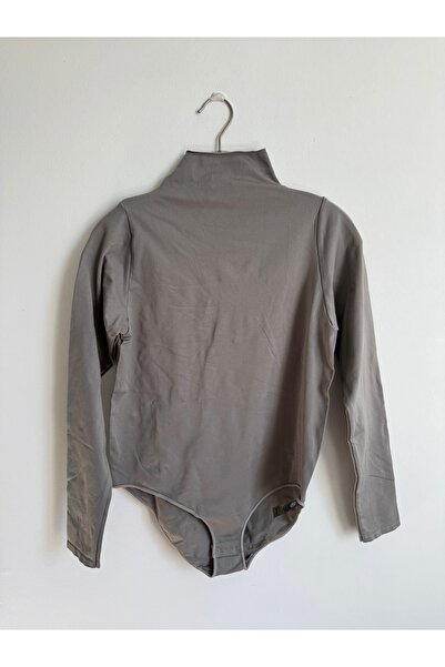 Balıkçı Yaka Uzun Kollu Bodysuit