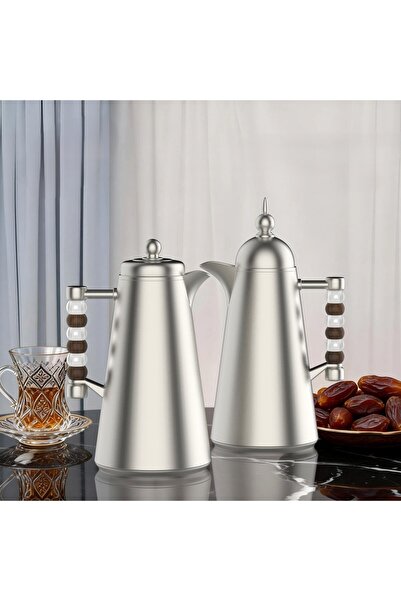 Generic 1/1 liter tea and coffee thermos set with an elegant and modern design