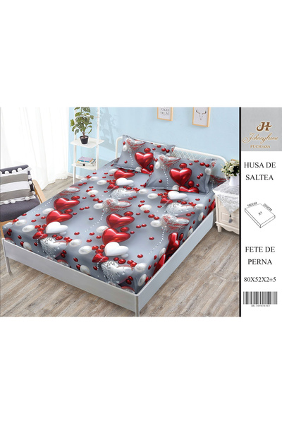 FIONNA.RO Satin Cotton Cotton Cover With Stretchy And Pillowcases 160X200cm -...