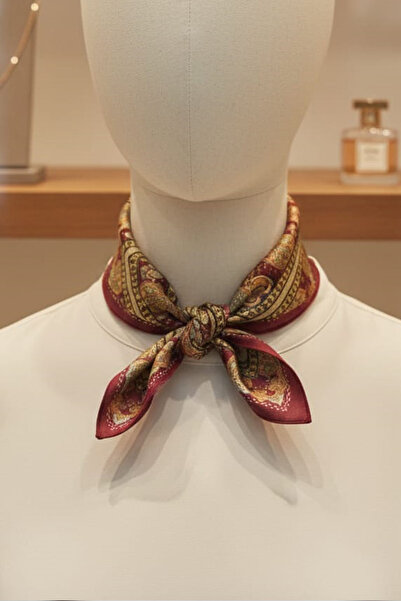 Pure Silk Atelier %100 Saf İpek Lüks Mini Fular (50x50 cm)