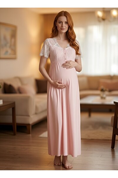 PREGNANT WORLD New Season Powder Elegant Lace Detailed Summer Special Design ...