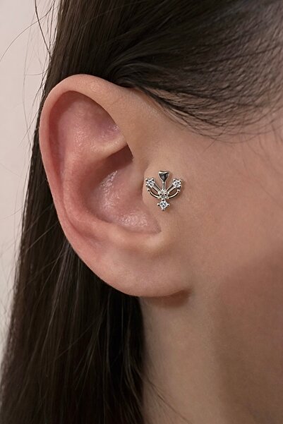 Okko Store Çelik Tektaş Kalp Piercing