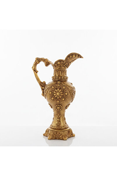 AKUA TAHTA Dekoratif El İşçiliği Polyester İbrik Biblo