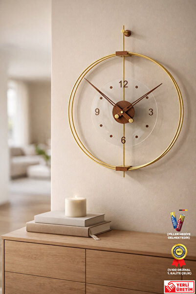 MetaQuartz Aksesuar Büyük Boy Rosa - Gold-Ceviz Premium - (Kırılmaz TAMPER Ca...