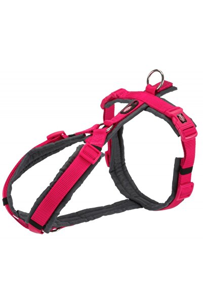 Trixie Premium Trekking Harness, S: 36-44 cm/15 mm, Fuchsia/Graphite