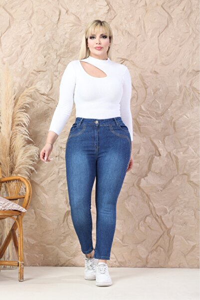 EYLÜLXXL Plus Size Stretch Ankle-Length Pants