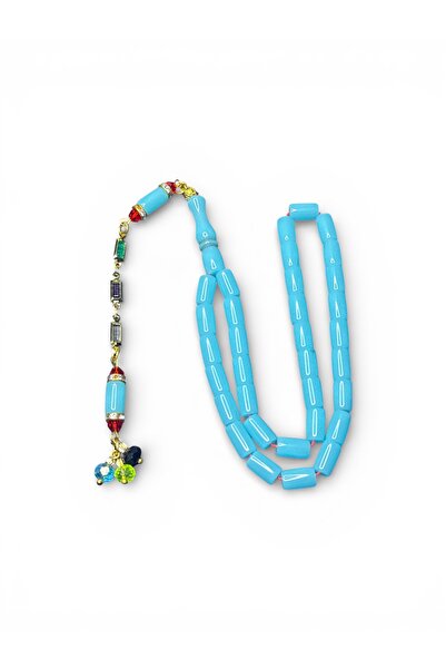 EnazStore Special Design Stoned Tasseled Airplane Glass Prayer Beads