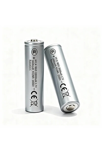 Generic 18650 Button Top Rechargeable Li-ion Battery 3.7V 2600mAh Each (4 Pack)