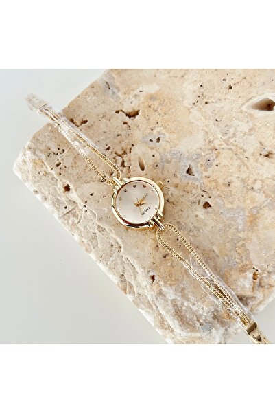 Vesce Atelier ساعة كريمسون جولد الذهبية