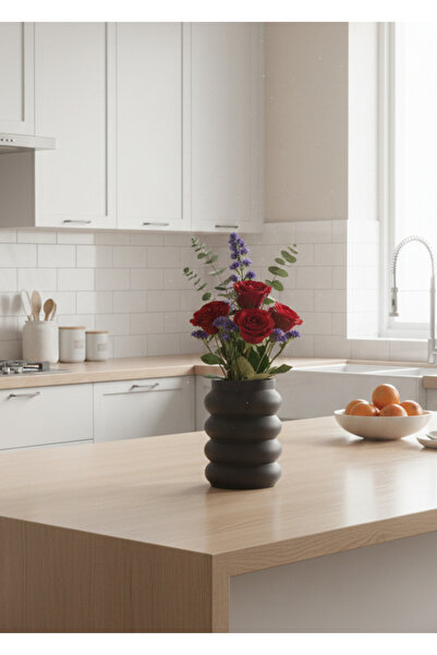 designode BUBBLE No2 Füme Dekoratif Hediyelik Vazo