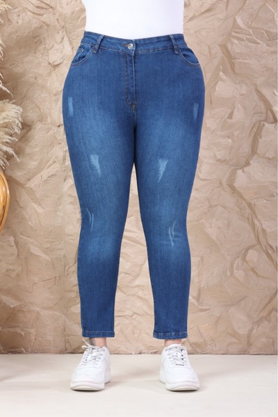 EYLÜLXXL Plus Size Stretch Ankle-Length Pants