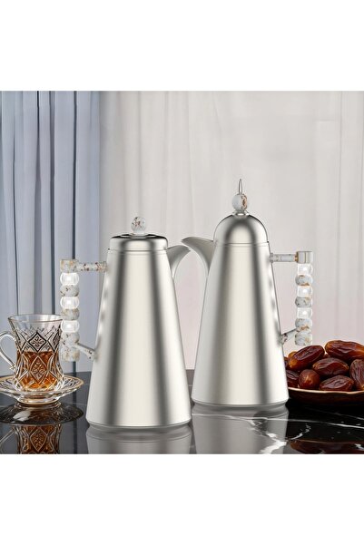 Generic 1/1 liter tea and coffee thermos set with an elegant and modern design