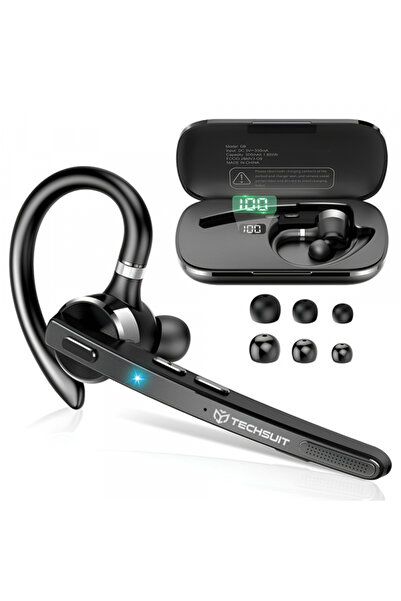 Techsuit Căști handsfree Bluetooth G9 TalkZen, A2DP, Negru