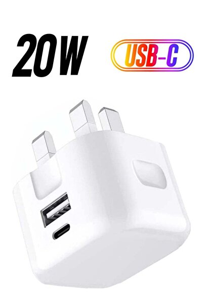 Shopi شاحن USB-C ثنائي المنافذ بقدرة 20 واط لهواتف Galaxy A04 / A04s / A04 Co...