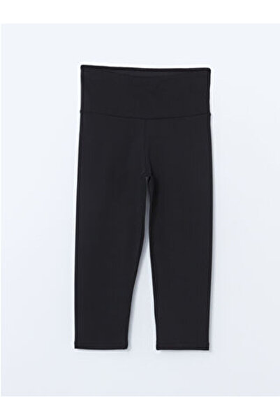 LC Waikiki Black Women's Sports Leggings with Elastic Waist