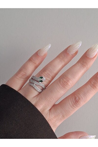 8atelier Silver Snayke Ring Adjustable