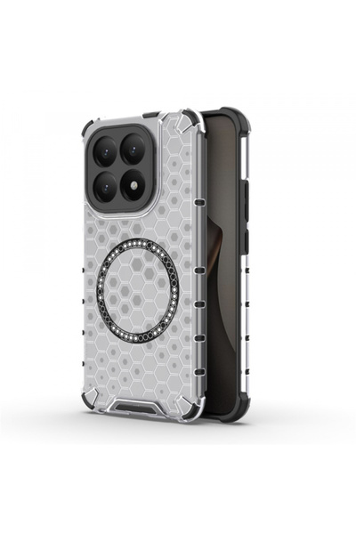 Techsuit Husa MagSafe pentru Xiaomi 15T, Techsuit, HoneyComb Shield, Alba