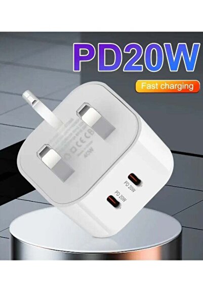 Shopi شاحن سريع USB-C بقوة 20 واط | قابس USB-C لأجهزة iPhone 15/14/13/12/11 P...